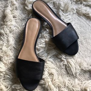 Banana Republic Black Slide Sandals
